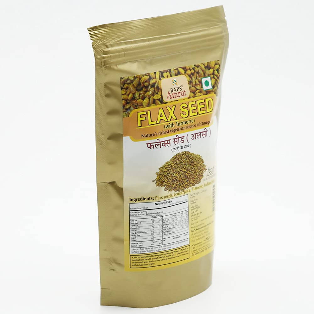Baps Amrut Flax Seeds With Turmeric | Grocsy