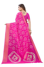 Vamika Pink Color Linen Jari Border Saree | Grocsy