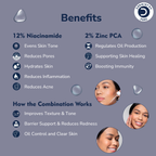 Dermistry 12% Niacinamide 2% Zinc Face Serum For Oil Blemish Control Minimize Pores & Even Skin Tone | Grocsy
