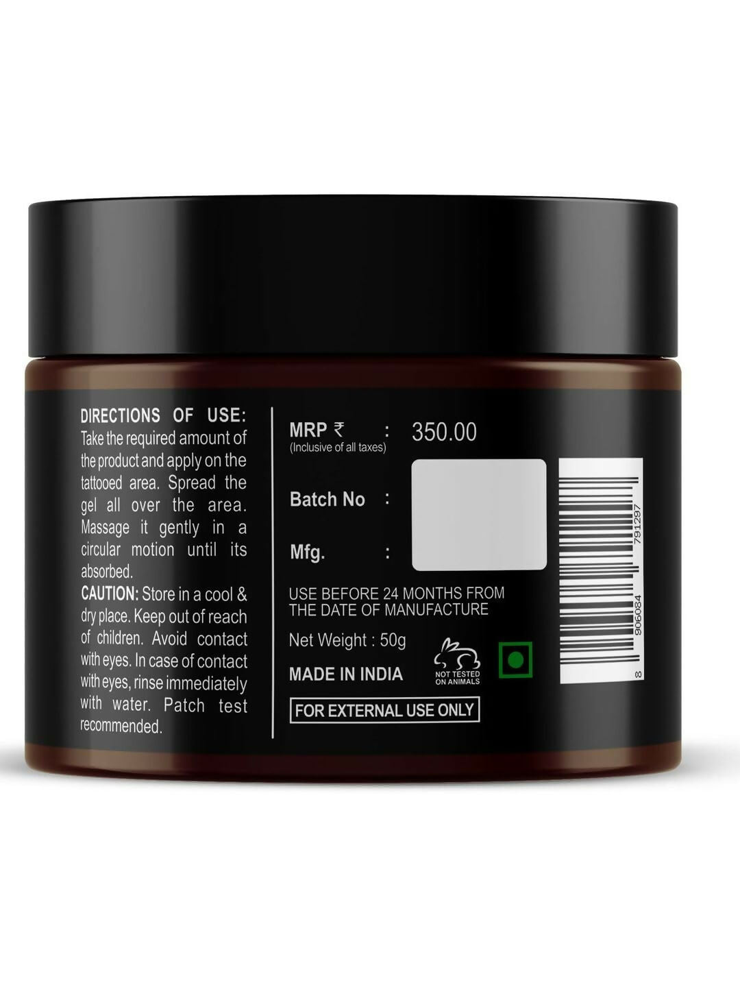 Beardo Tattoo Shiner Gel - Hydro Gel Heals & Maintains Tattoo Ink | Grocsy