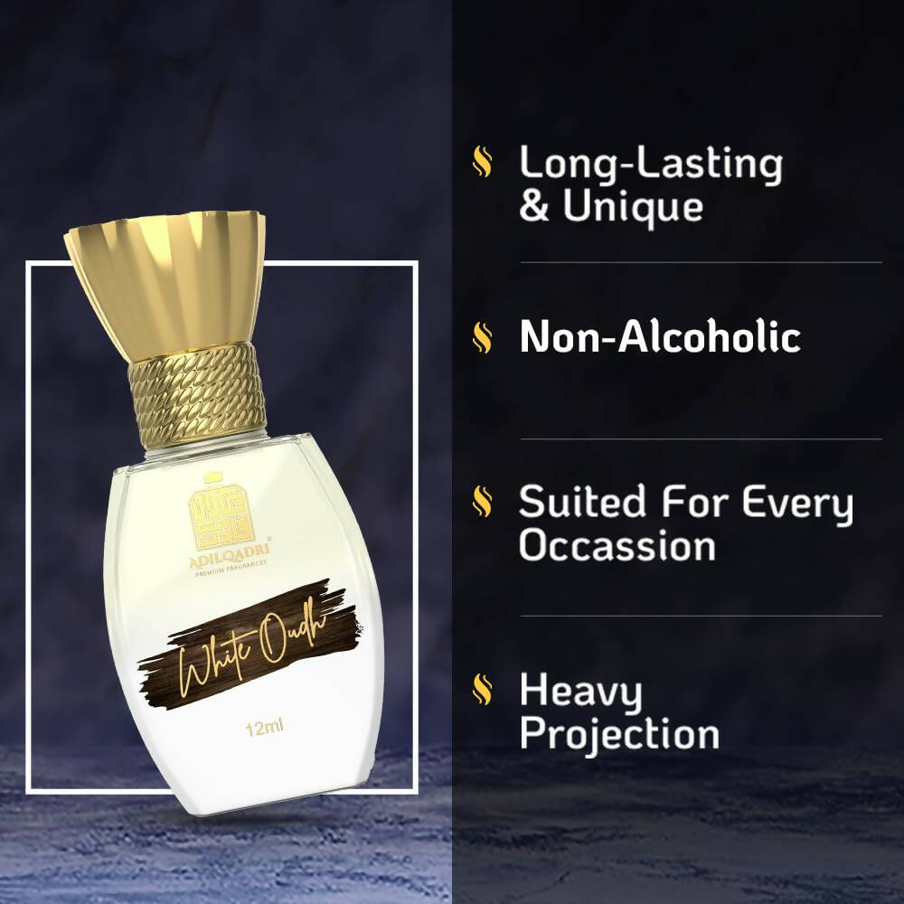 AdilQadri White Oudh Luxury Attar Perfume | Grocsy
