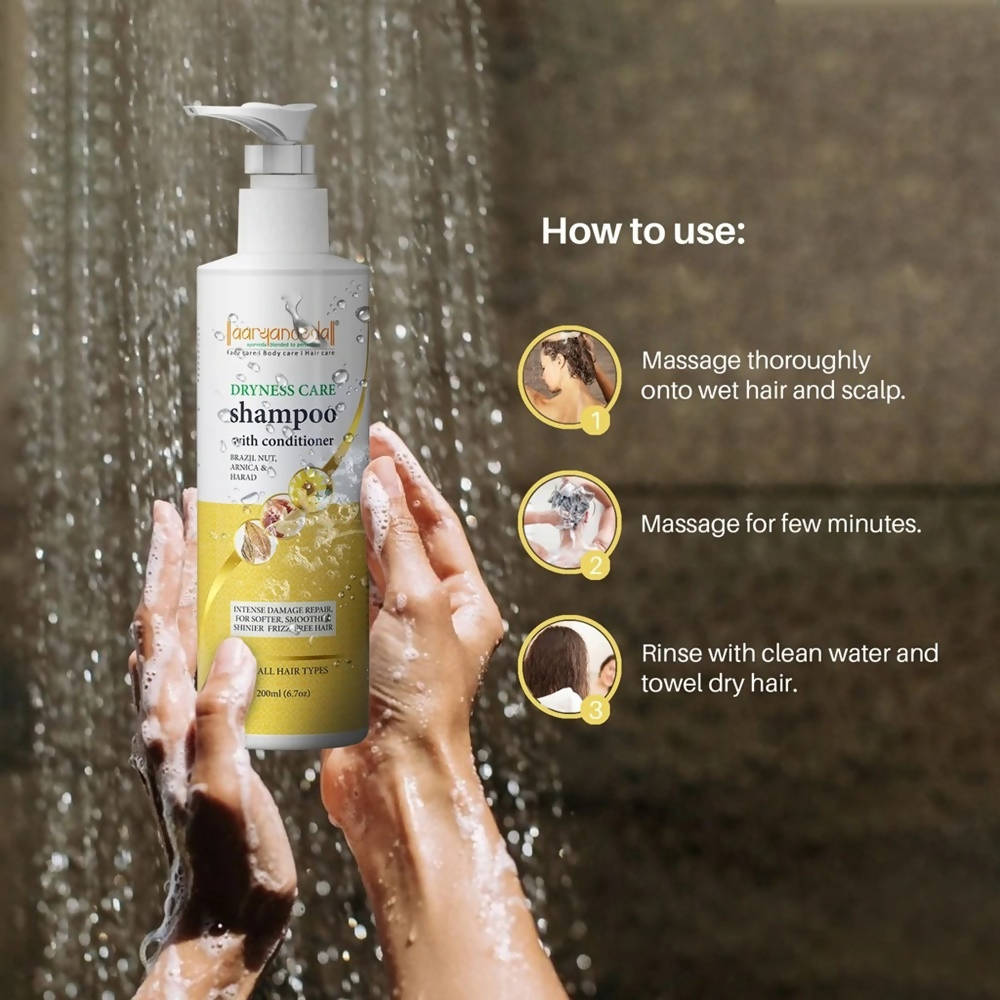 Aaryanveda Dryness Care Shampoo With Conditioner | Grocsy