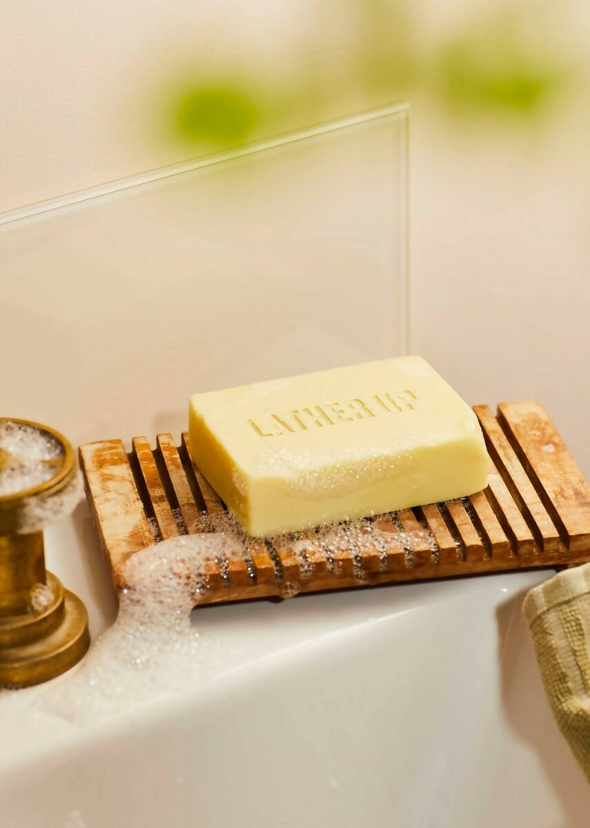 The Body Shop Moringa Cleansing Face & Body Bar | Grocsy