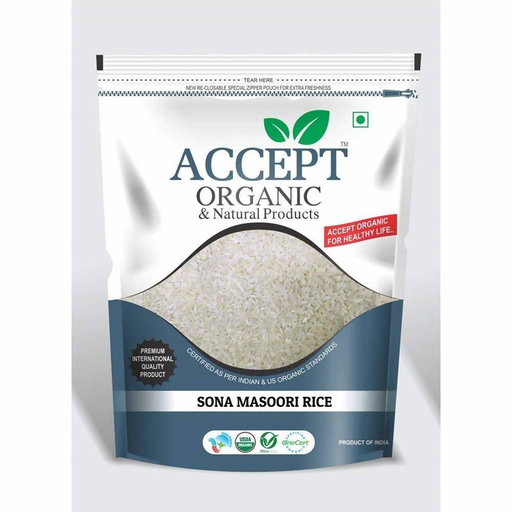 Accept Organic Sona Masoori Rice | Grocsy
