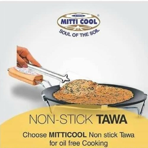 Mitticool Non-Stick Tawa With Handle | Grocsy