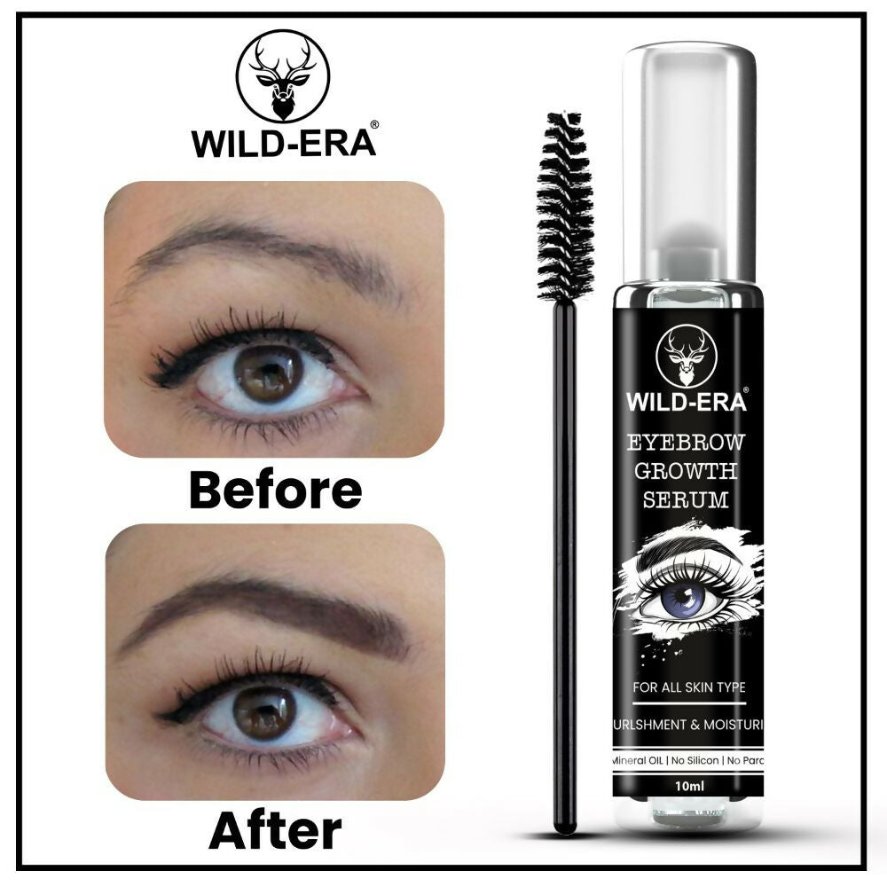 Wildera Eyelash Enhancer Nourishing Eyebrow Lashes Growth EyeLash Hair Growth & Volume Serum With Castor Oil & Vitamin E | Grocsy
