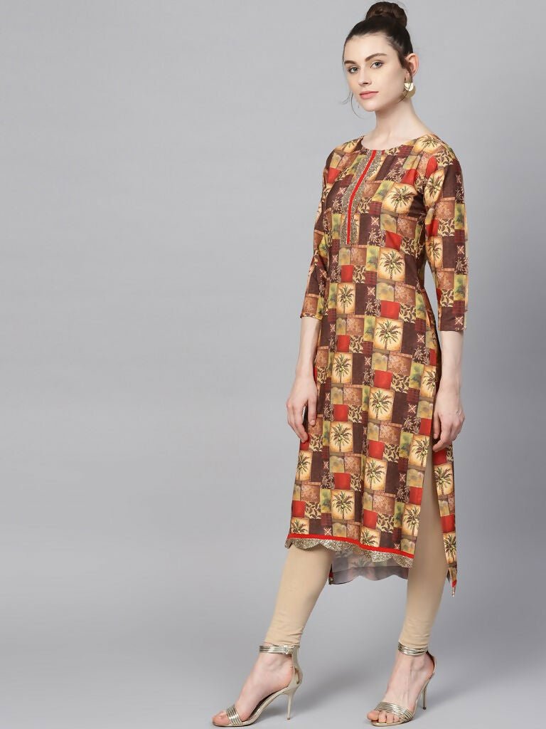 Ahalyaa Women's Traditional wear Kurta - Multi Color | Grocsy