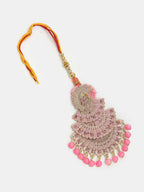 NVR Women & Men Set of 2 Multicolor Peacock Design Stone-Studded & Beaded Bhaiya Bhabhi Rakhi With Roli Chawal | Grocsy
