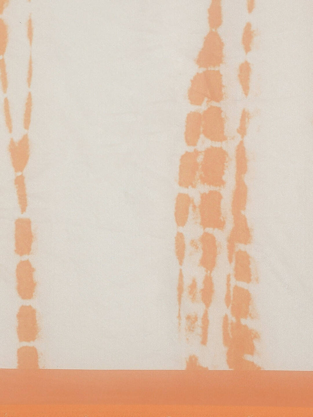 Orange Organza Printed Saree With Blouse Piece - Nivaa | Grocsy