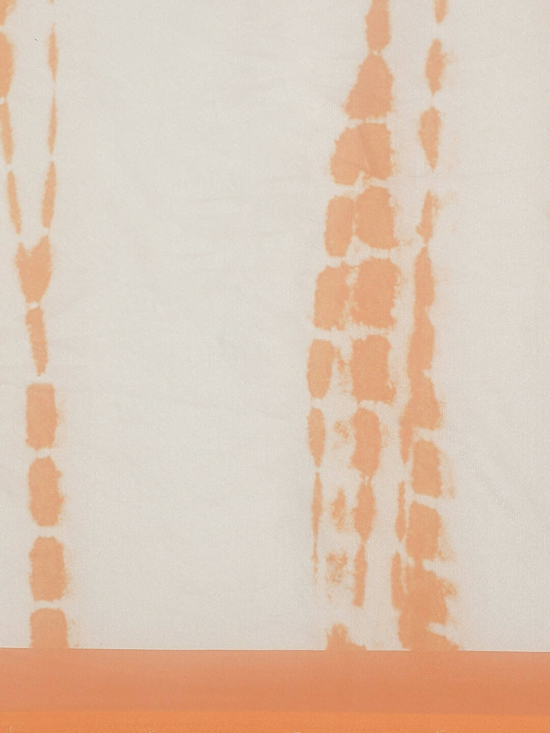 Orange Organza Printed Saree With Blouse Piece - Nivaa | Grocsy
