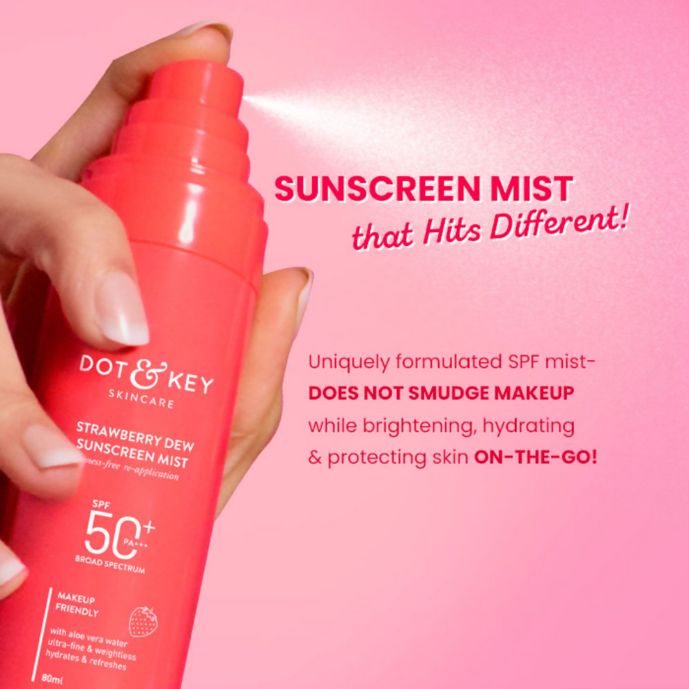 Dot & Key Strawberry Dew Sunscreen Mist SPF 50+ | Grocsy