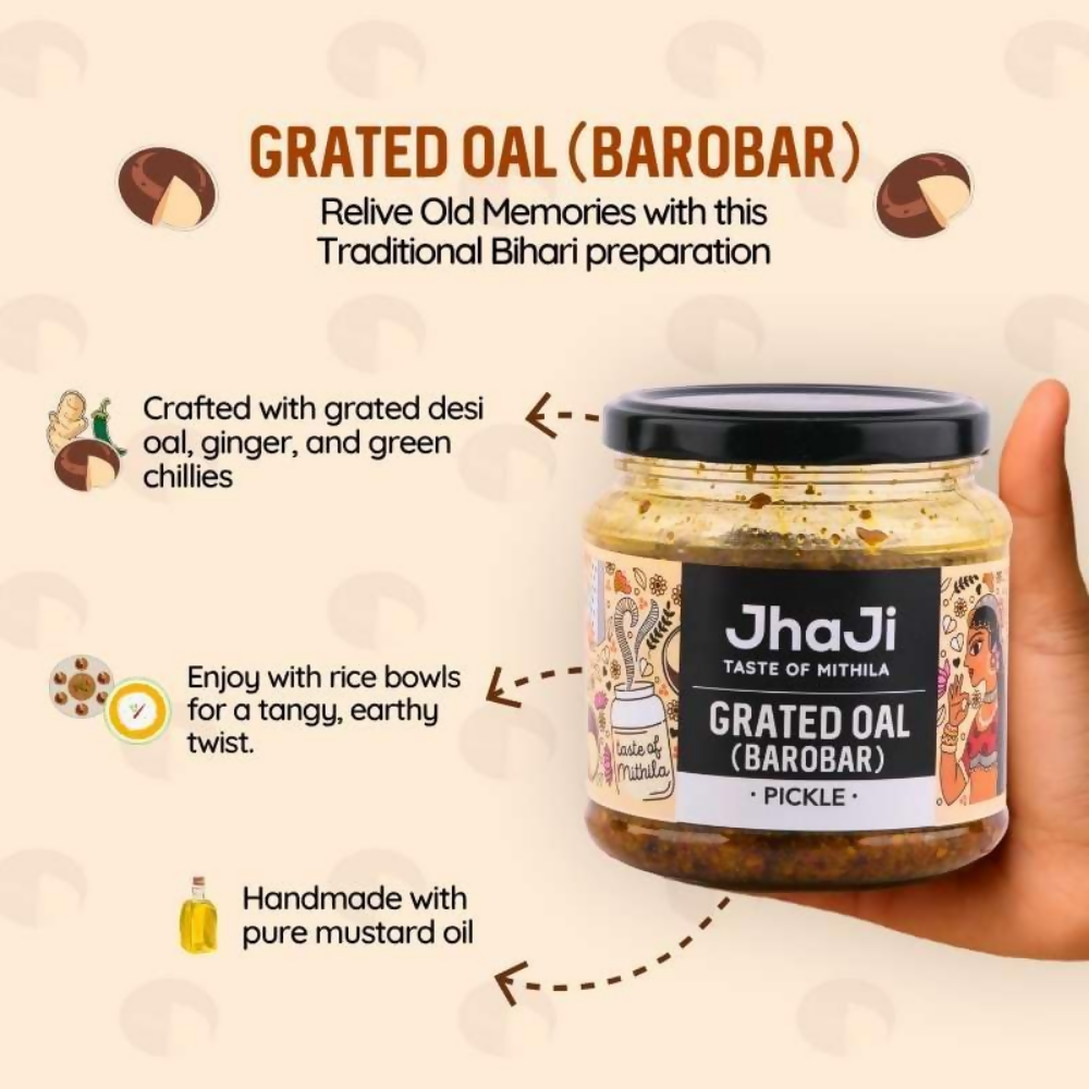 Jhaji Store Oal Ginger Chilli Mix Pickle | Grocsy