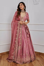 Jyoti Fashion Women's Onion Japan Satin Silk Sequins with Dori & Zari Embroidered Designer Lehenga Choli Set | Grocsy