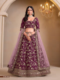 Anaita Maroon Art Silk Designer Lehenga With Blouse | Grocsy