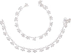 AanyaCentric Silver Plated Alloy Payal Indian Traditional Ethnic Fashion Imitation Jewellery Foot Chain | Grocsy