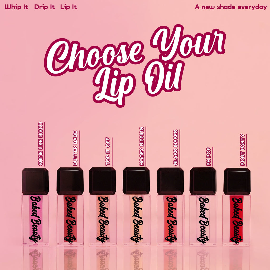 Baked Beauty Lip Trip Lip Oils (Set of 7) | Grocsy