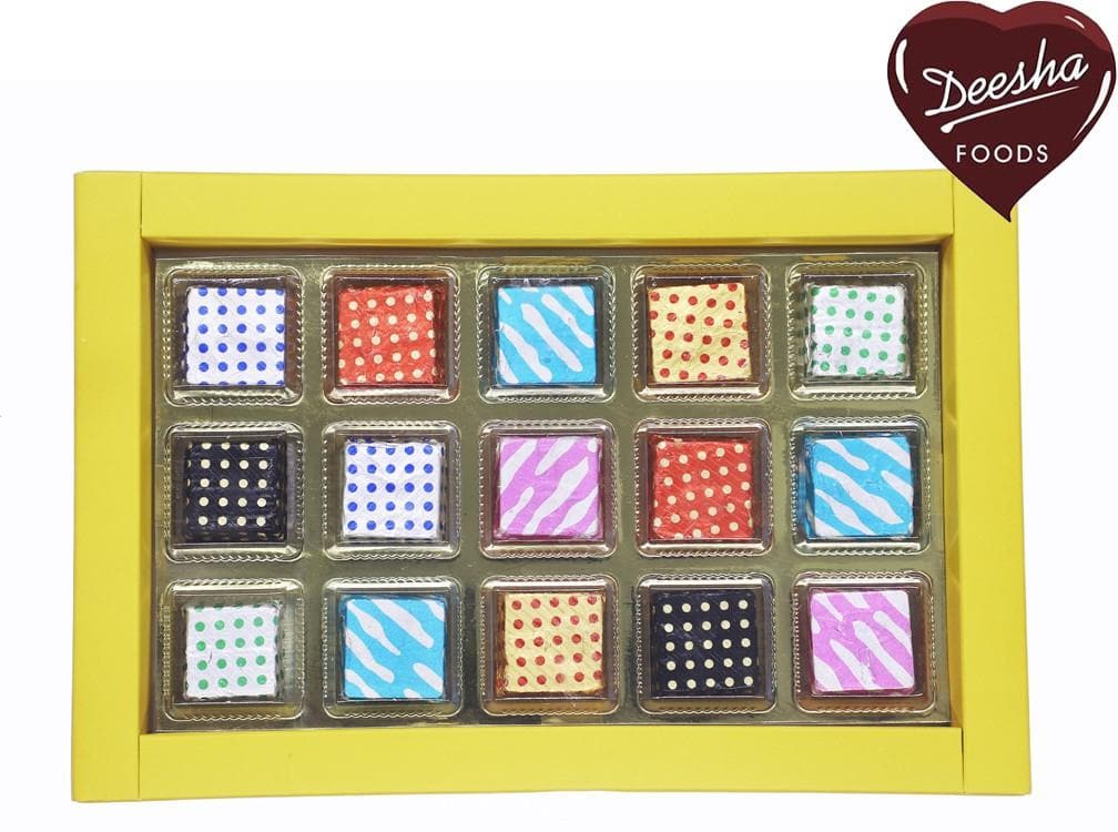 Deesha Foods Deesha Milk Chocolates 15 Bars (15 x 13.33 g) | Grocsy