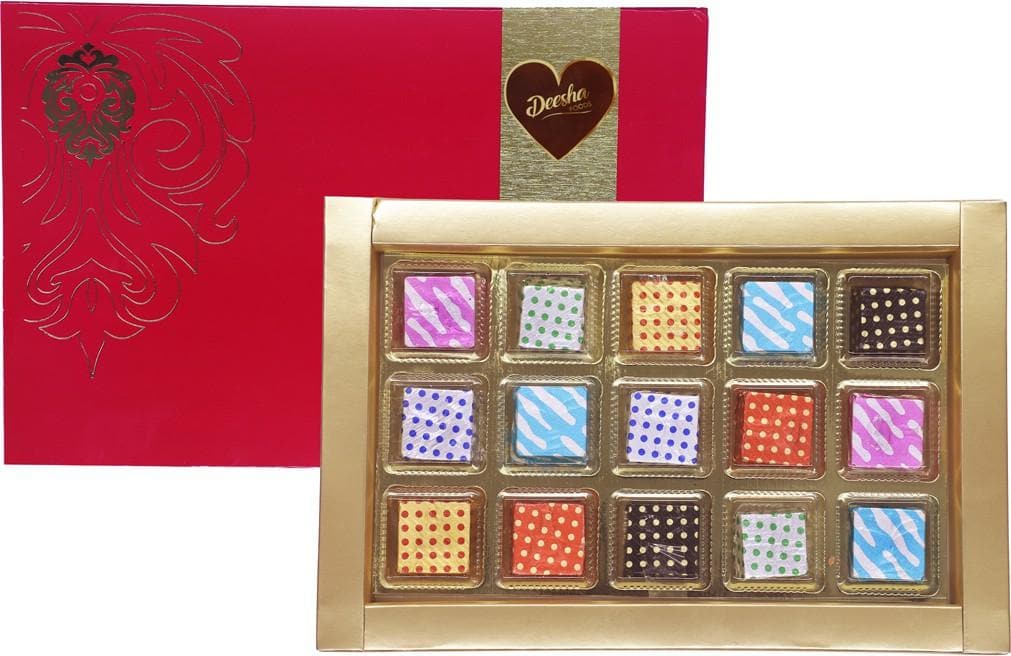 Deesha Foods Deesha Milk Chocolates 15 Bars (15 x 13.33 g) | Grocsy