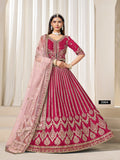 Anaita Red Heavy Embroidered Art Silk Designer Lehenga Choli | Grocsy