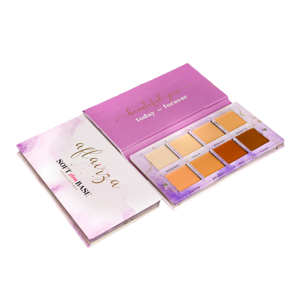 Aflairza Soft Glam Base Palette for Blendable, Long-Lasting Formula with Vitamin E & Jojoba Oil | Grocsy
