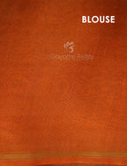 Shades of Cream And Orange Colour Blouse Patola Print Semi Chanderi Saree By Gayathri Reddy Designer Studio | Grocsy
