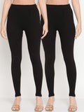 TAG 7 Pack of 2 Black Ankle Length Leggings | Grocsy