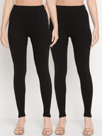 TAG 7 Pack of 2 Black Ankle Length Leggings | Grocsy