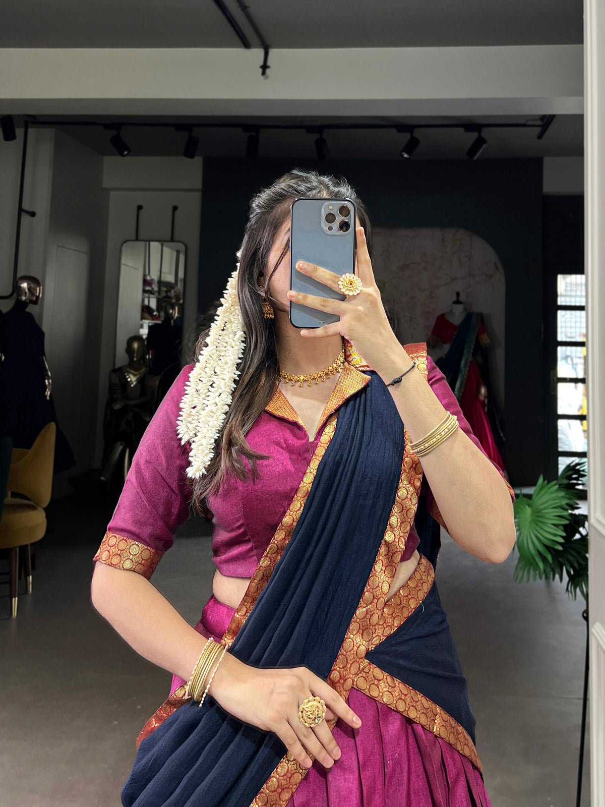 Lorenvalley Fashion Pink Narayan Pet Silk Zari Weaving Work Lehenga Choli with Dupatta | Grocsy