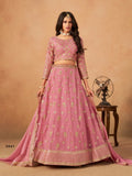 Anaita Pink Organza Lehenga Choli With Heavy Embroidery Work | Grocsy