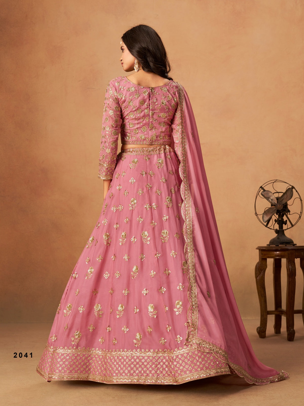 Anaita Pink Organza Lehenga Choli With Heavy Embroidery Work | Grocsy