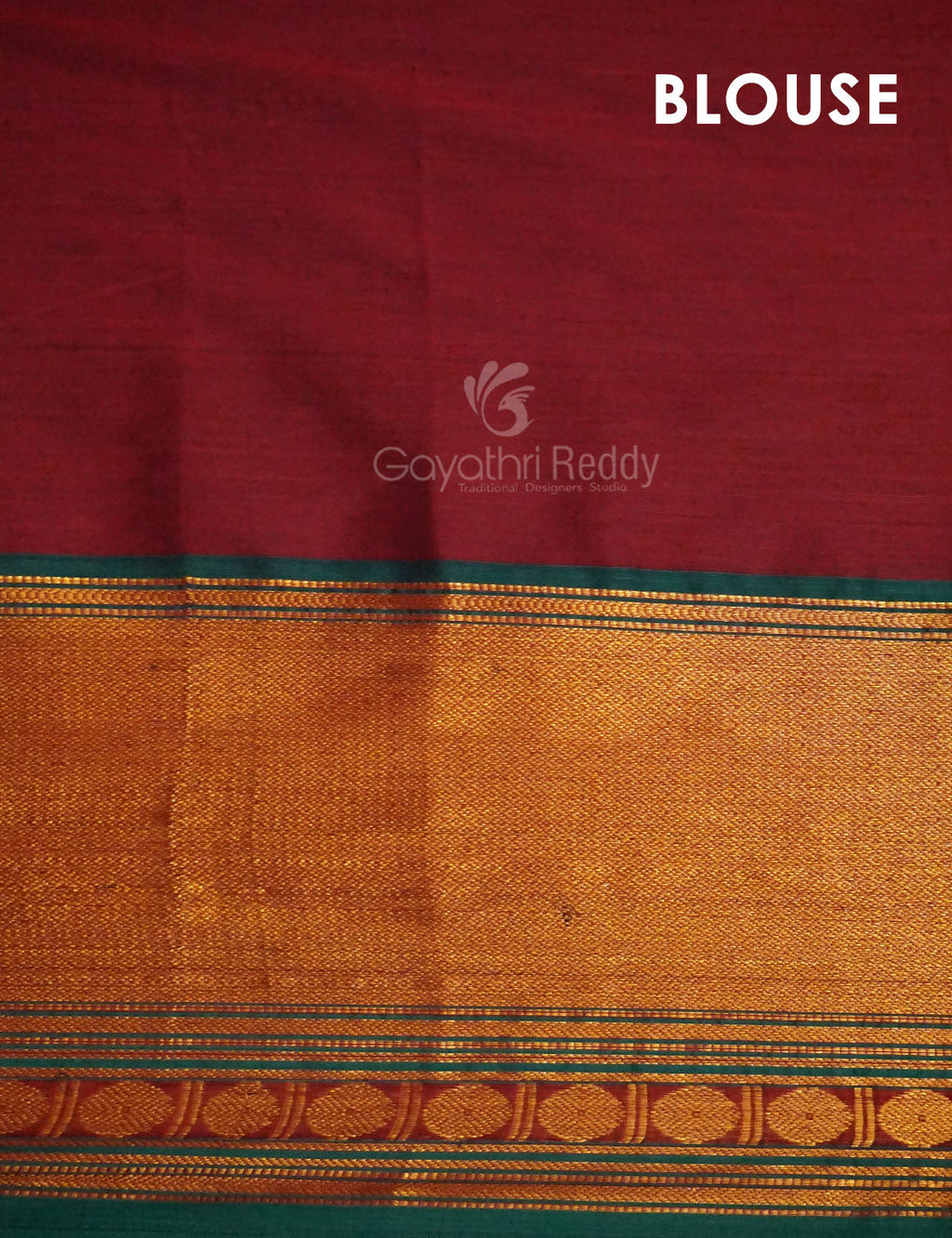 Kalanetha Maroon Colour Zari Kanchi Style Pure Narayanpet Cotton Saree By Gayathri Reddy Designer Studio | Grocsy