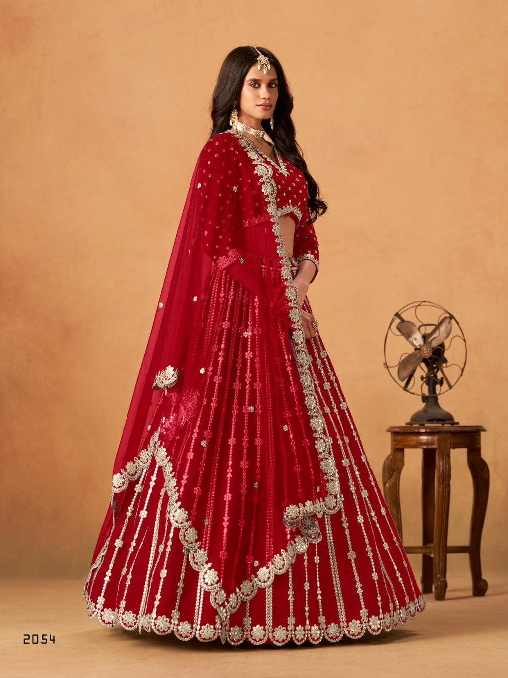Anaita Red Art Silk Lehenga Choli With Embroidery Work | Grocsy