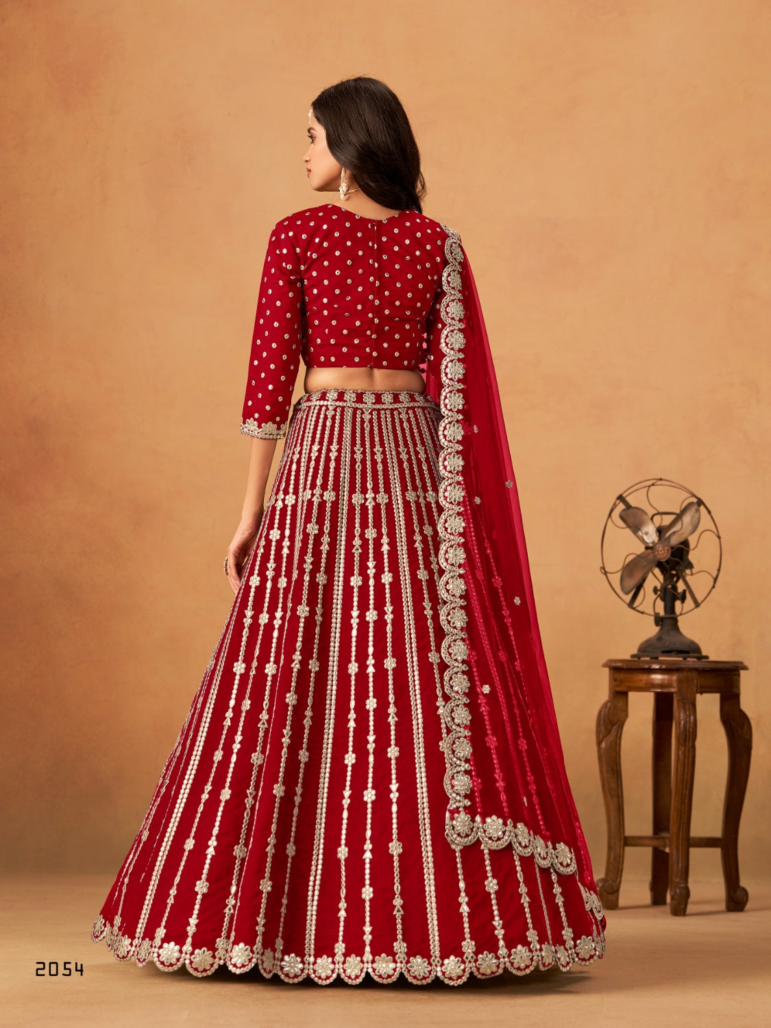Anaita Red Art Silk Lehenga Choli With Embroidery Work | Grocsy