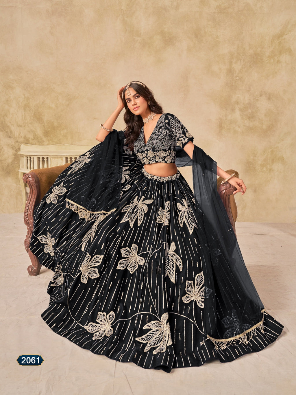 Anaita Black Heavy Art Silk Lehenga Choli With Embroidery Work | Grocsy