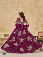 Anaita Maroon Heavy Art Silk Lehenga Choli With Embroidery Work | Grocsy