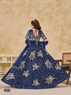Anaita Navy Blue Heavy Art Silk Lehenga Choli With Embroidery Work | Grocsy