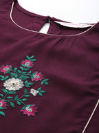 All About You Women Floral Embroidered Kurta | Grocsy