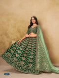 Anaita Mehendi Art Silk Lehenga Choli With Heavy Embroidery Work | Grocsy