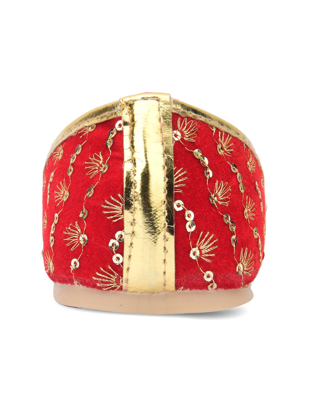 Desi Colour Women Indian Ethnic Footwear-Red Star | Grocsy