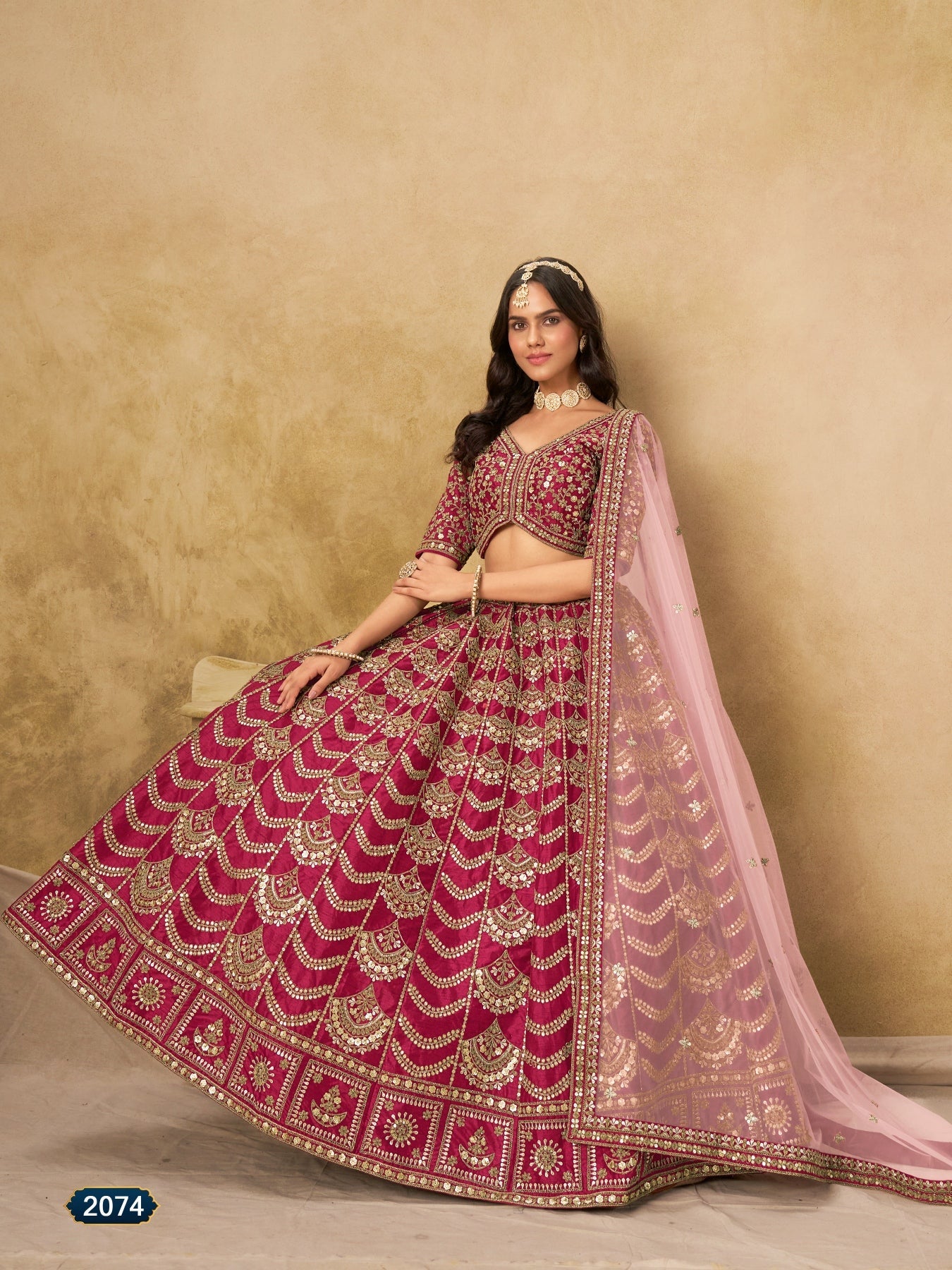 Anaita Maroon Art Silk Lehenga Choli With Heavy Embroidery Work | Grocsy
