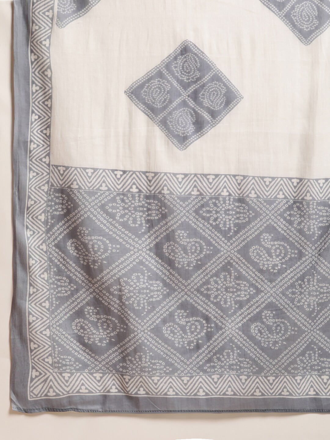 Sangria Women Bandhani Printed Thread Work Pure Cotton Kurta With Salwar & Dupatta | Grocsy