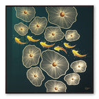 Tehzeeb Creations Golden Embossed Wall Painting | Grocsy