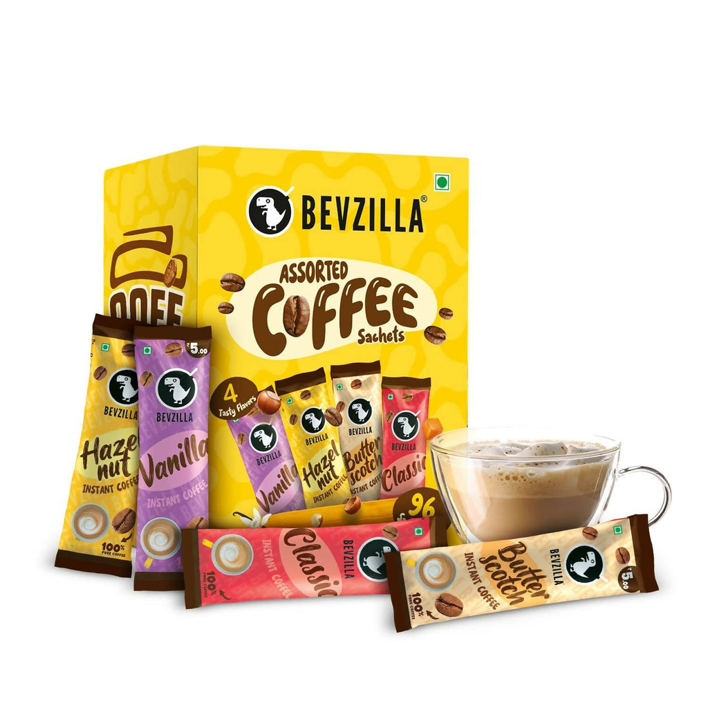 Bevzilla Instant Coffee Powder Sachets 100 % Arabica Coffee | Grocsy