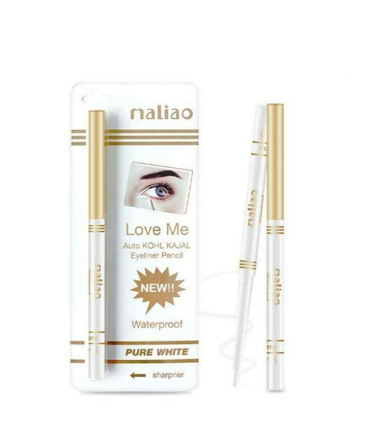 Maliao 24Hrs Stay Love Me Waterproof Smudgeproof White Kajal | Grocsy