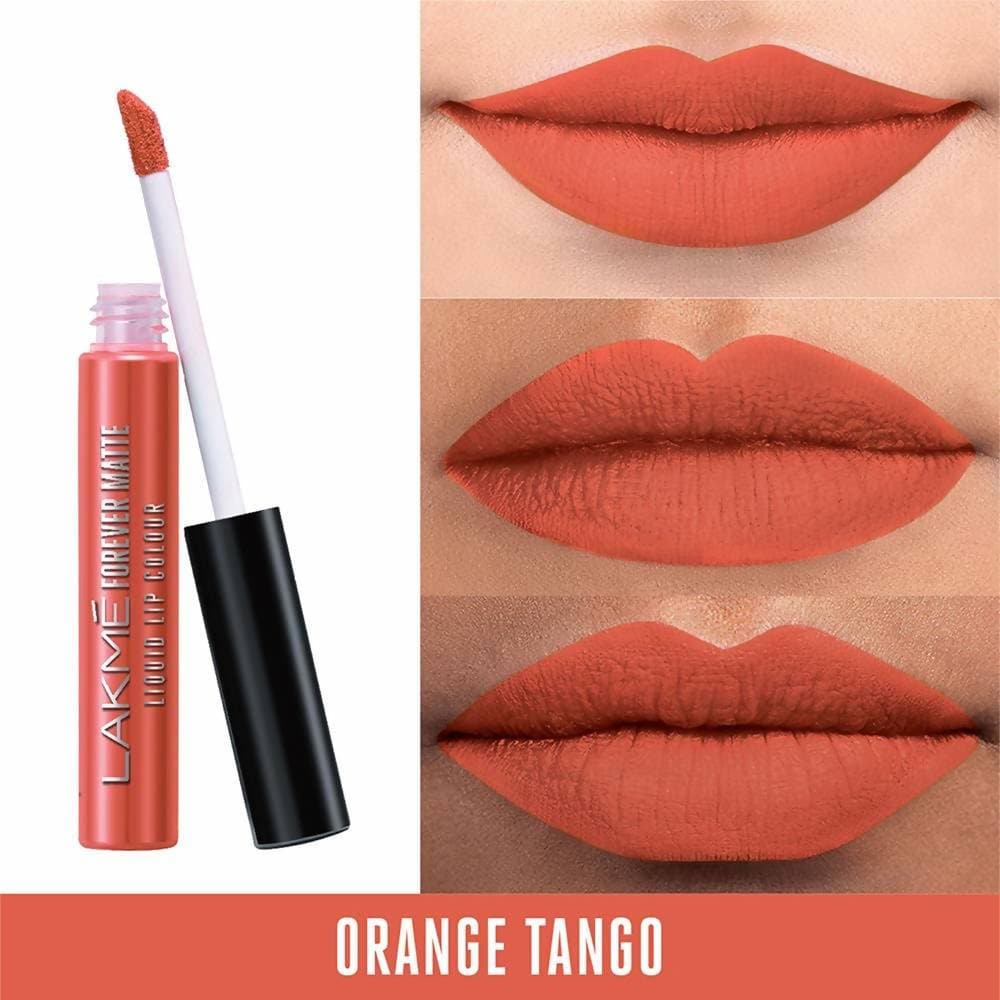 Lakme Forever Matte Liquid Lip Colour - Orange Tango | Grocsy