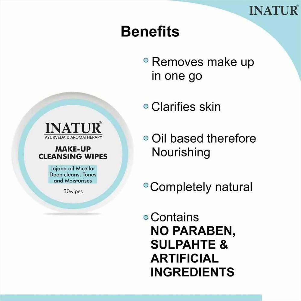Inatur Make-up Cleansing Wipes | Grocsy