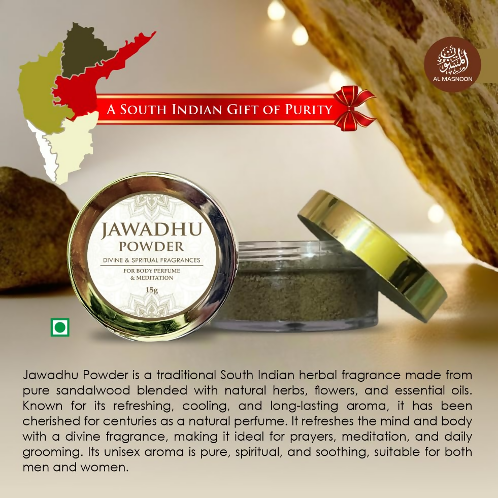 Al Masnoon Jawadhu Powder – Divine & Spiritual Fragrance For Body | Grocsy