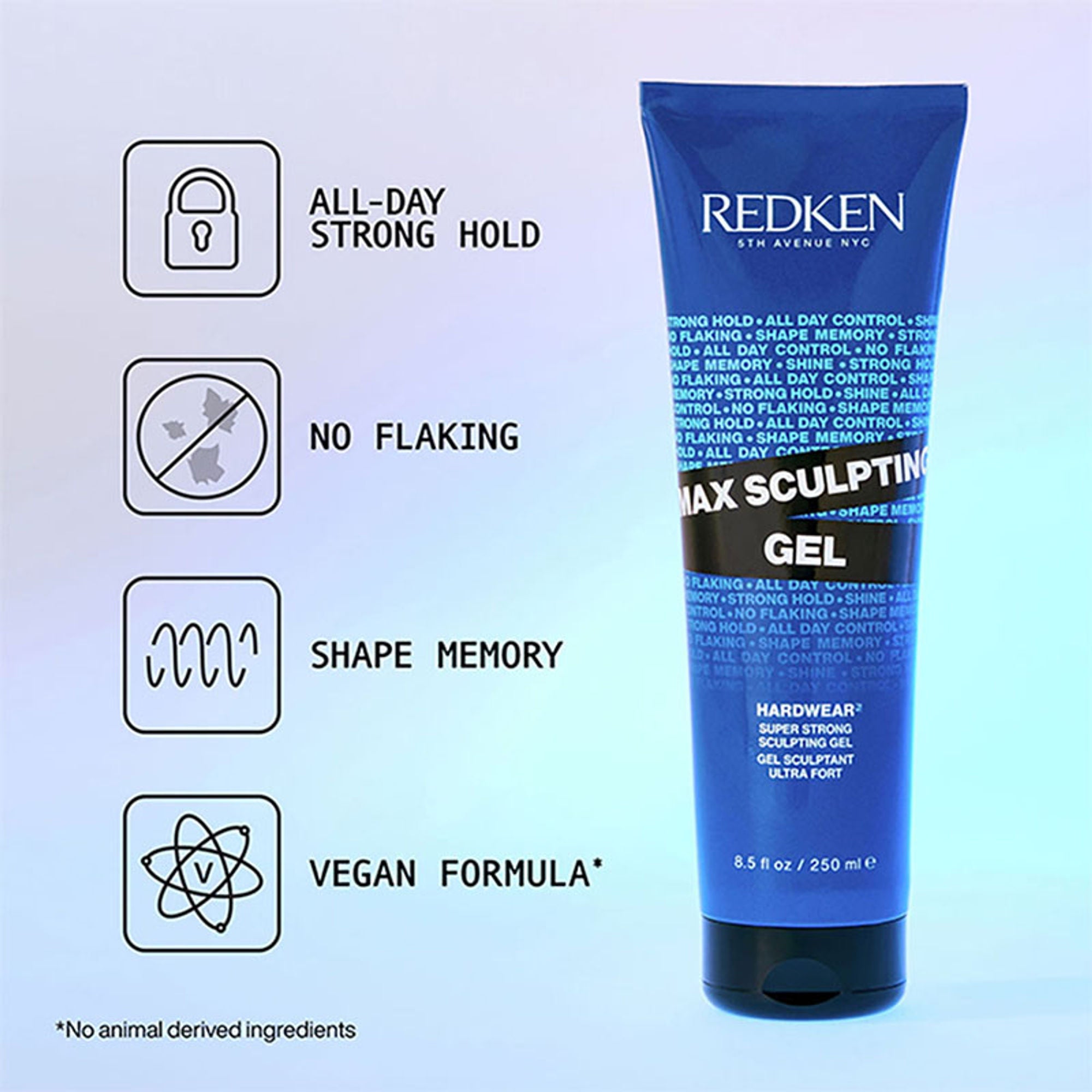 Redken Max Sculpting Gel For All-Day Strong Hold, Shape Memory & High Shine | Grocsy