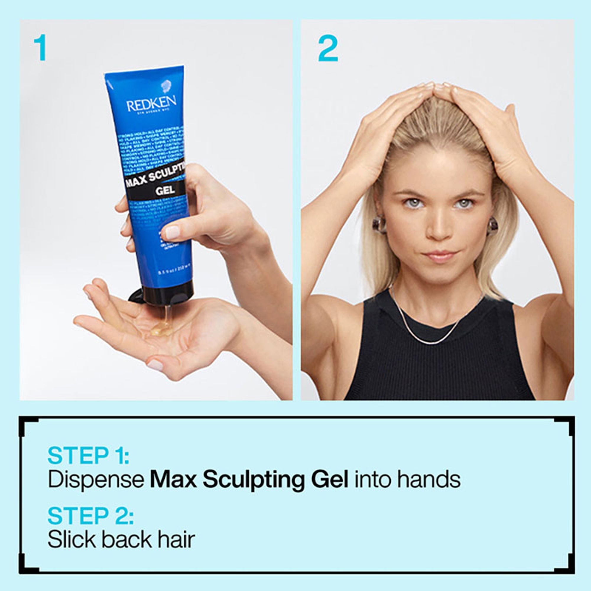 Redken Max Sculpting Gel For All-Day Strong Hold, Shape Memory & High Shine | Grocsy