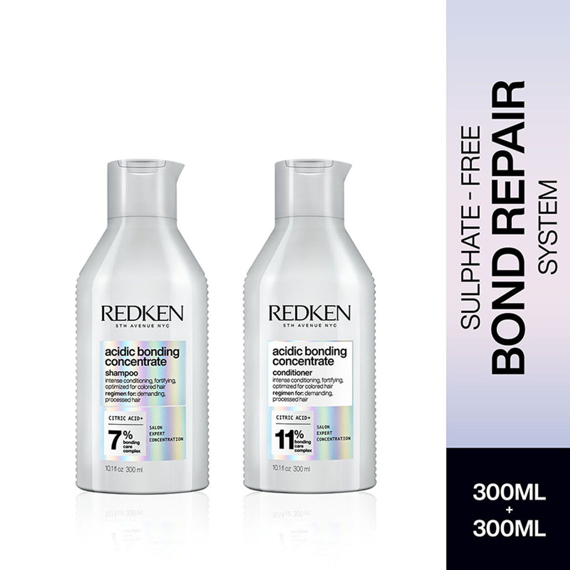 Redken Damaged Hair Combo - Acidic Bonding Concentrate Shampoo & Conditioner | Grocsy